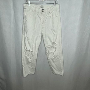 Citizens of Humanity WHite Emery Crop‎ Relaxed Jeans